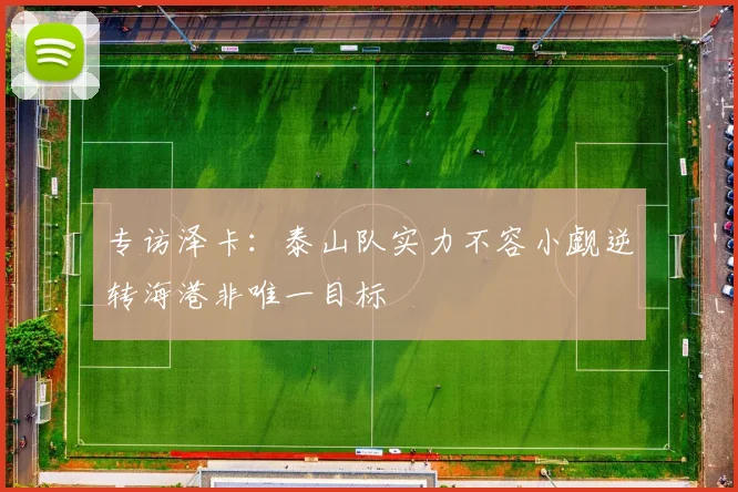 专访泽卡：泰山队实力不容小觑逆转海港非唯一目标